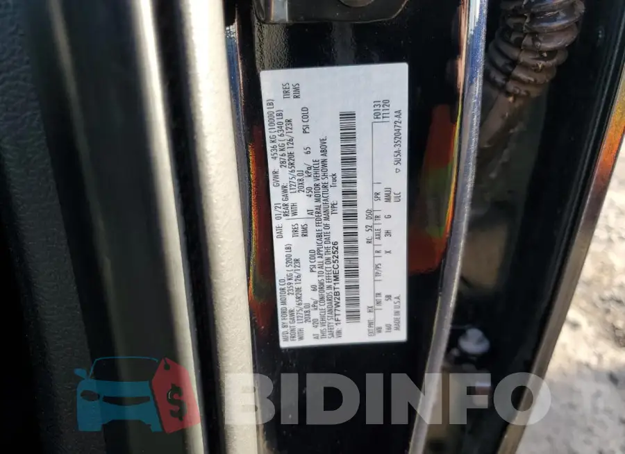 1FT7W2BT1MEC52526 Photo# 12