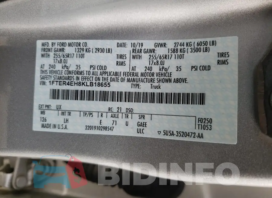 1FTER4EH8KLB18655 Photo# 12