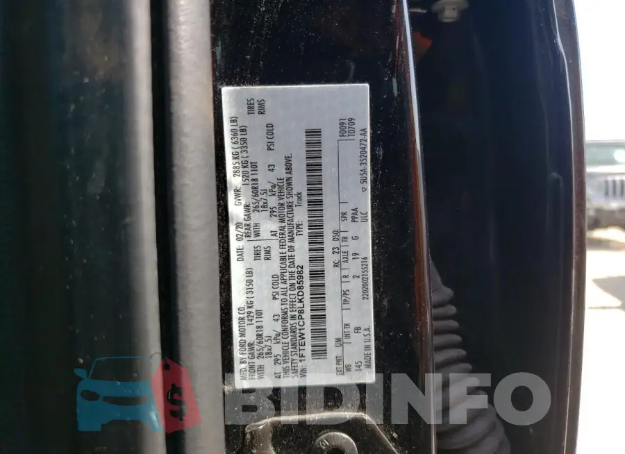 1FTEW1CP8LKD85982 Photo# 12