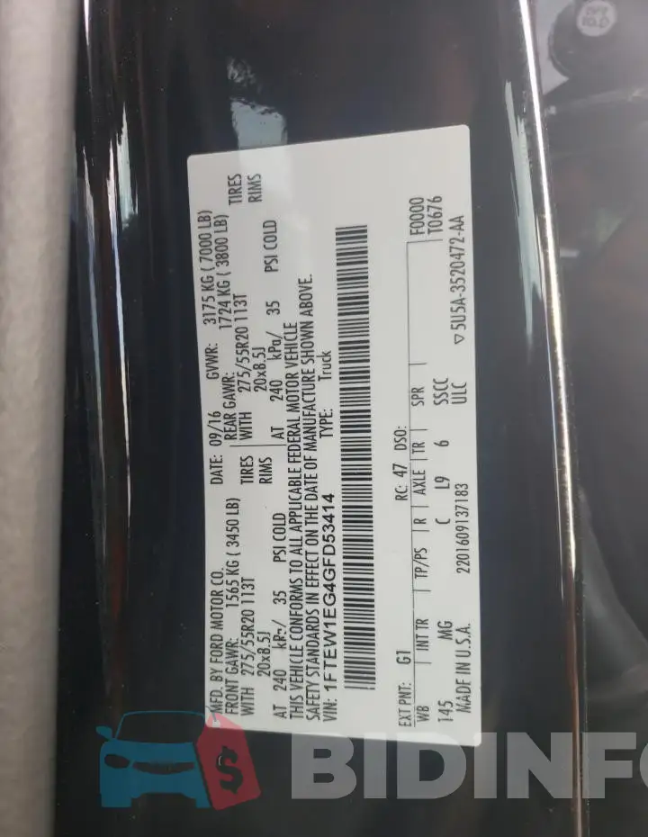 1FTEW1EG4GFD53414 Photo# 12