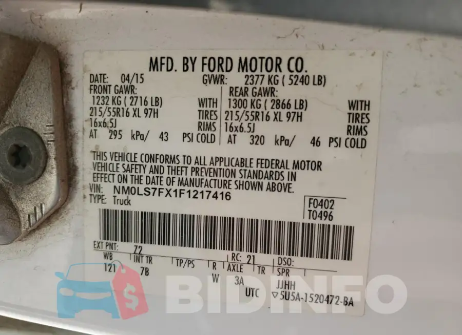 NM0LS7FX1F1217416 Photo# 13