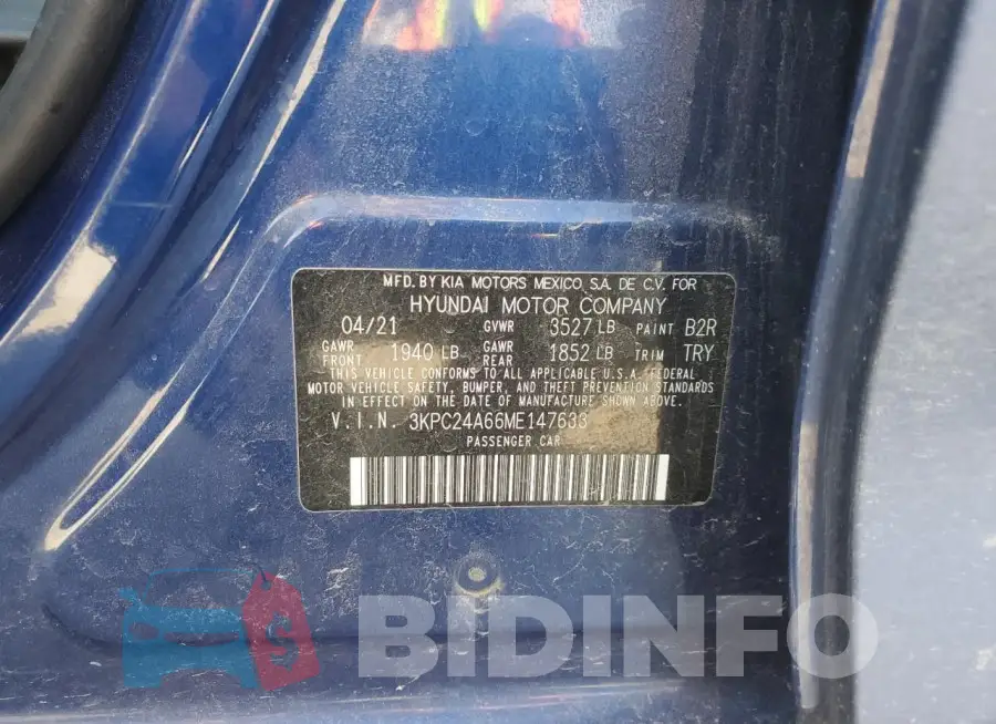 3KPC24A66ME147633 Photo# 12