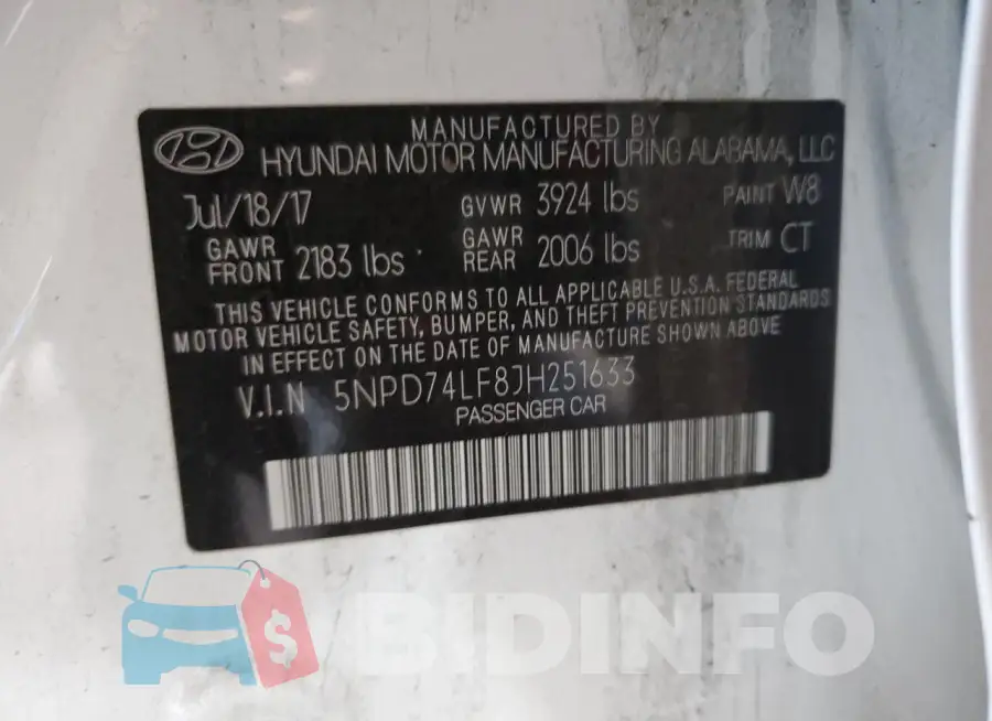 5NPD74LF8JH251633 Photo# 12