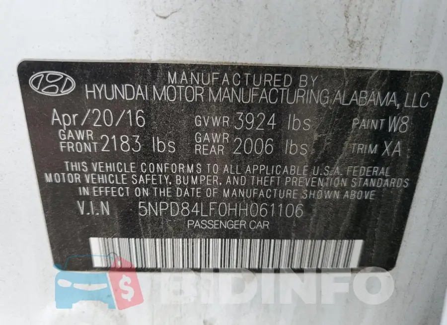 5NPD84LF0HH061106 Photo# 13