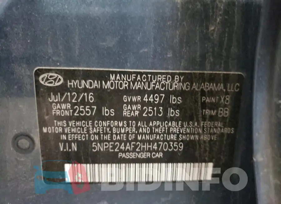 5NPE24AF2HH470359 Photo# 12
