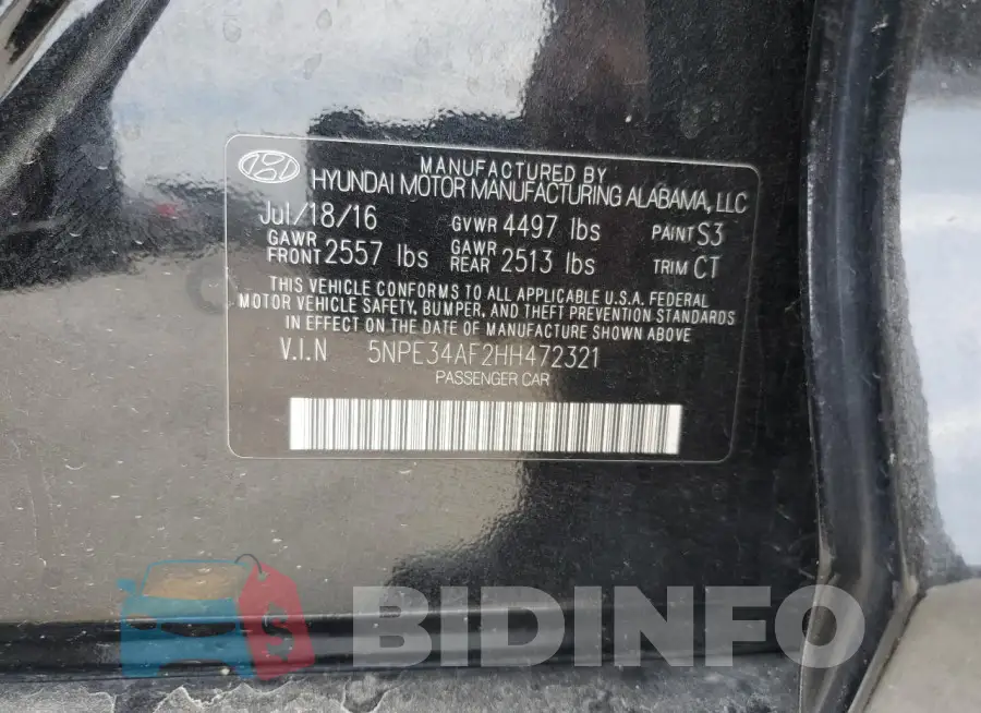 5NPE34AF2HH472321 Photo# 12