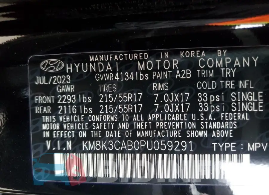 KM8K3CAB0PU059291 Photo# 12