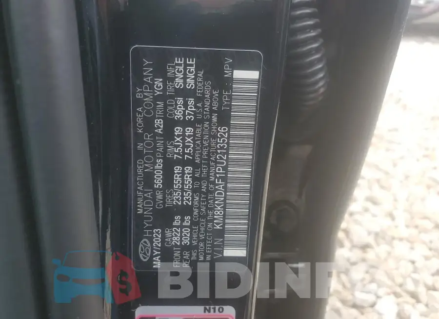 KM8KNDAF1PU213526 Photo# 12