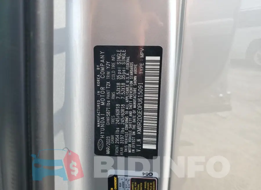 KM8R2DGE0PU615091 Photo# 13