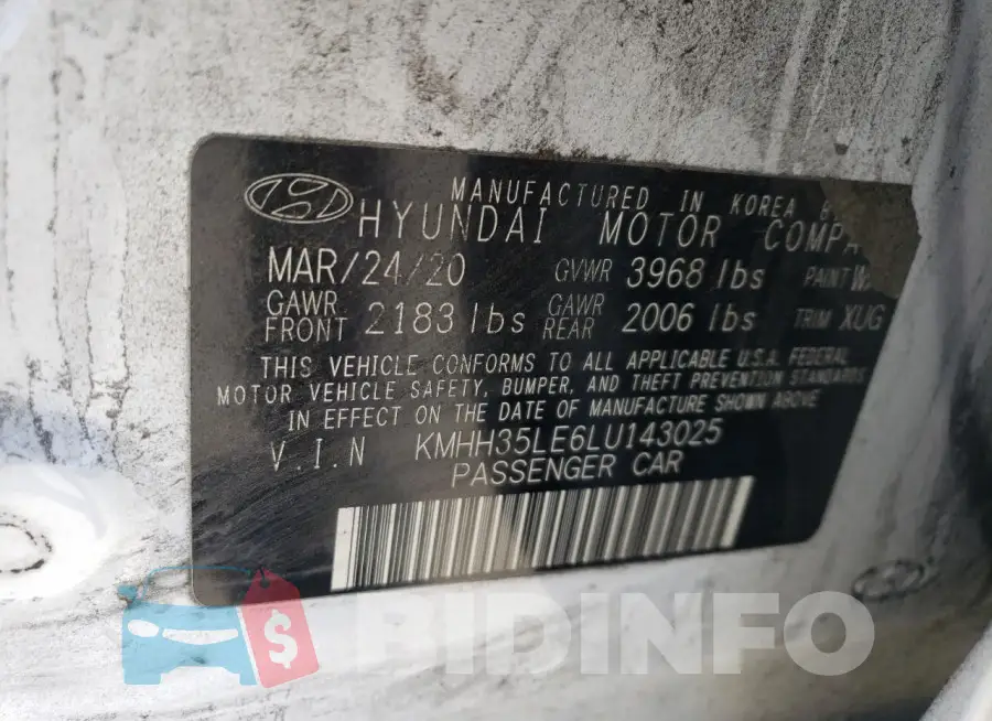 KMHH35LE6LU143025 Photo# 12