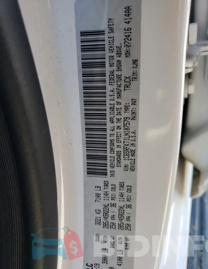 1C6SRFKT1LN107579 Photo# 10