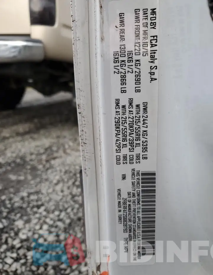 ZFBERFAT2G6B39793 Photo# 13