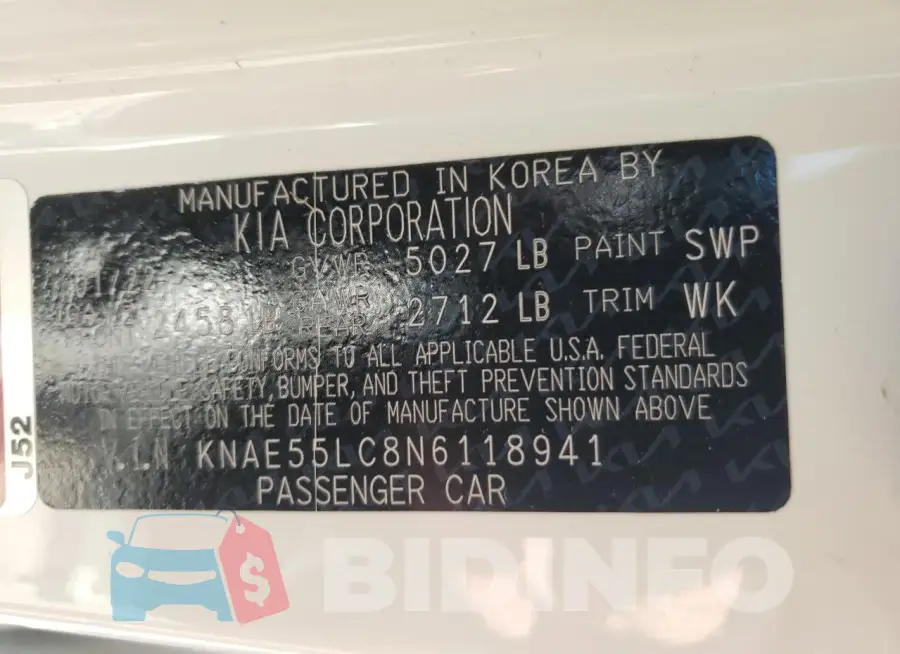KNAE55LC8N6118941 Photo# 12
