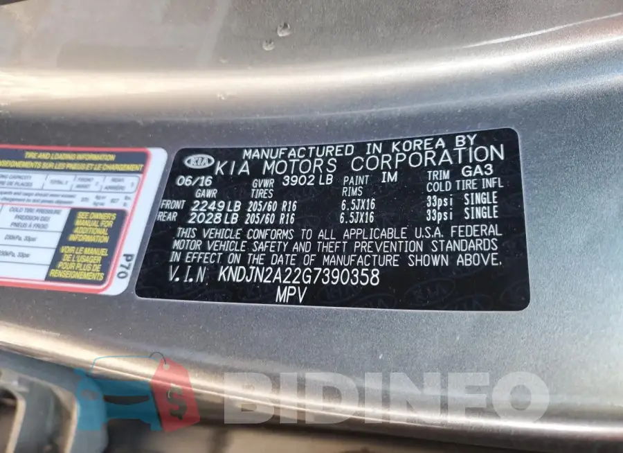 KNDJN2A22G7390358 Photo# 12