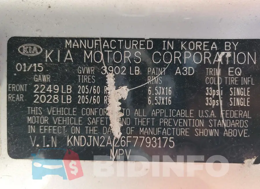 KNDJN2A26F7793175 Photo# 12