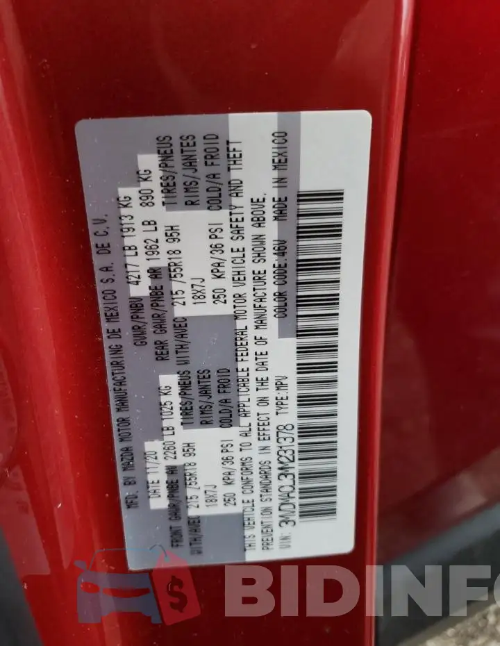 3MVDMACL3MM231378 Photo# 12