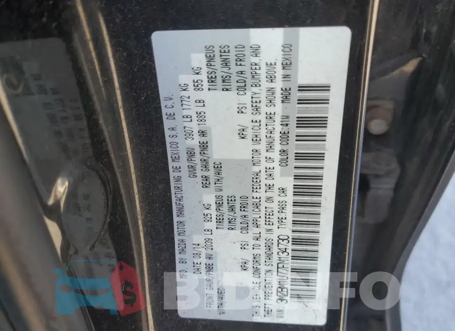 3MZBM1U77FM134730 Photo# 12