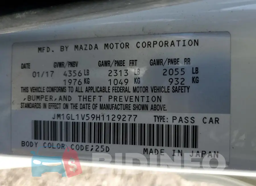 JM1GL1V59H1129277 Photo# 13