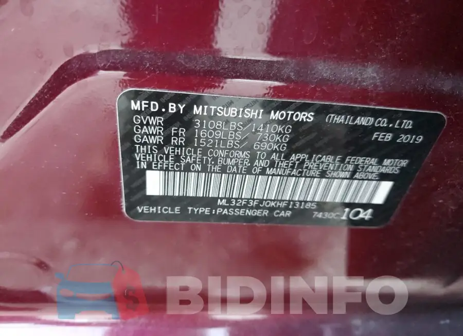 ML32F3FJ0KHF13185 Photo# 12