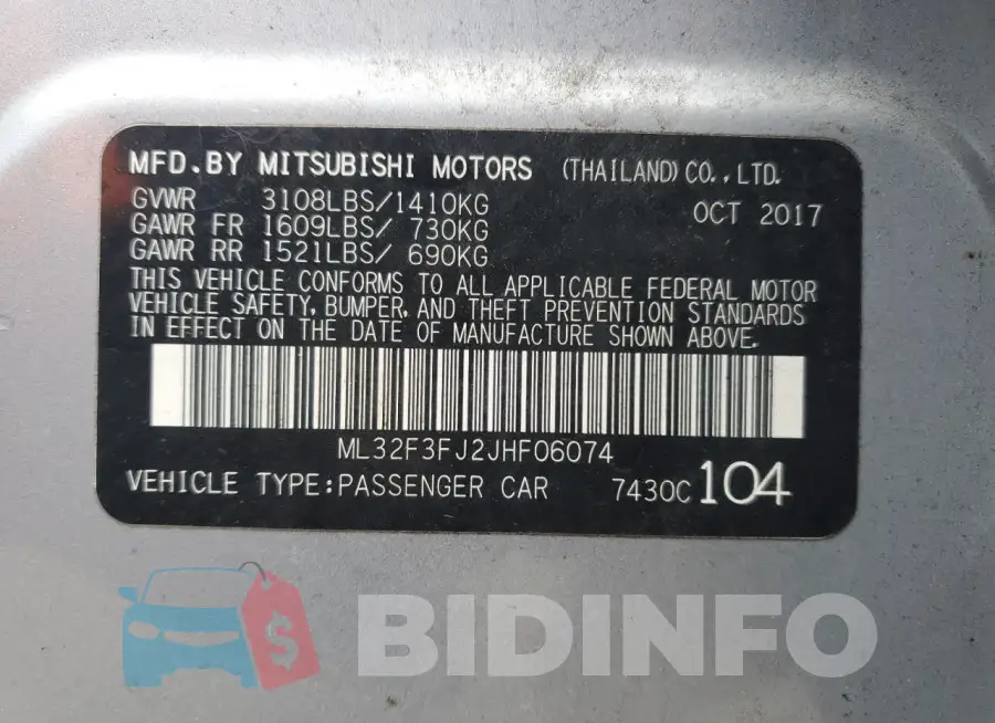 ML32F3FJ2JHF06074 Photo# 12
