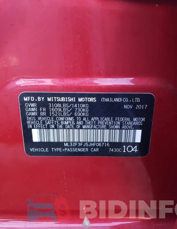 ML32F3FJ5JHF06716 Photo# 13