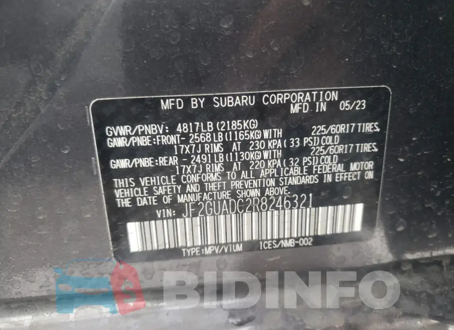 JF2GUADC2R8246321 Photo# 12
