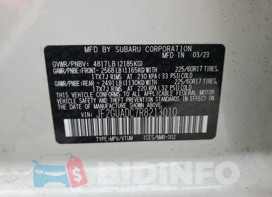 JF2GUADC7R8213010 Photo# 12