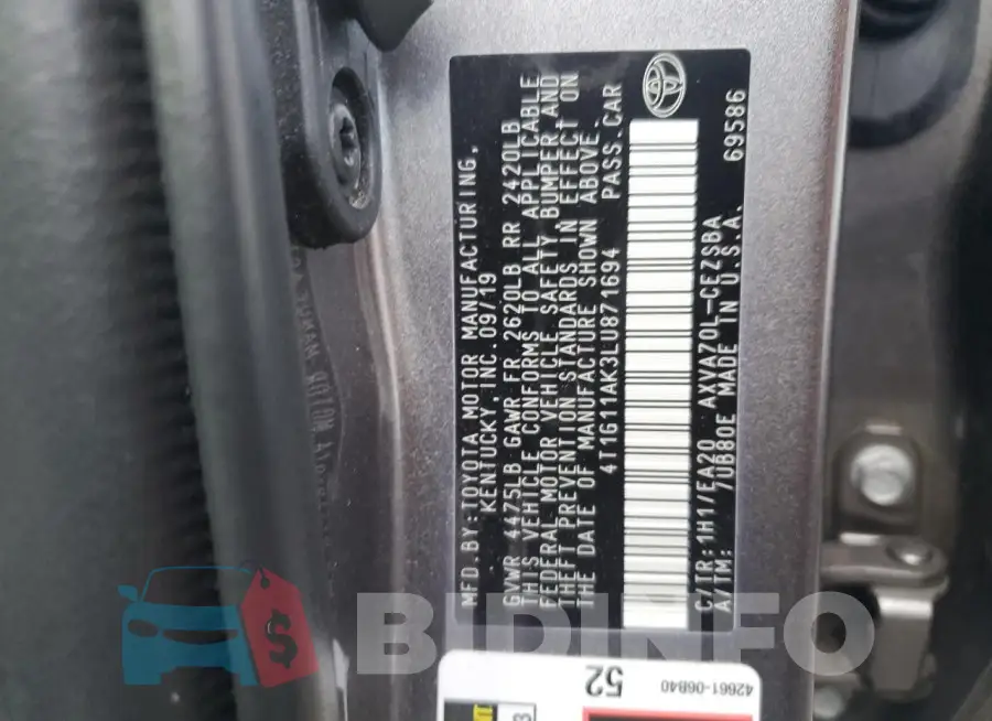 4T1G11AK3LU871694 Photo# 13