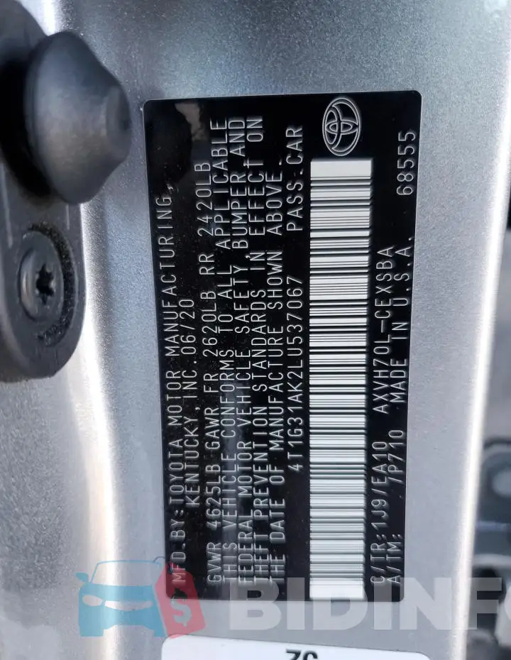 4T1G31AK2LU537067 Photo# 12