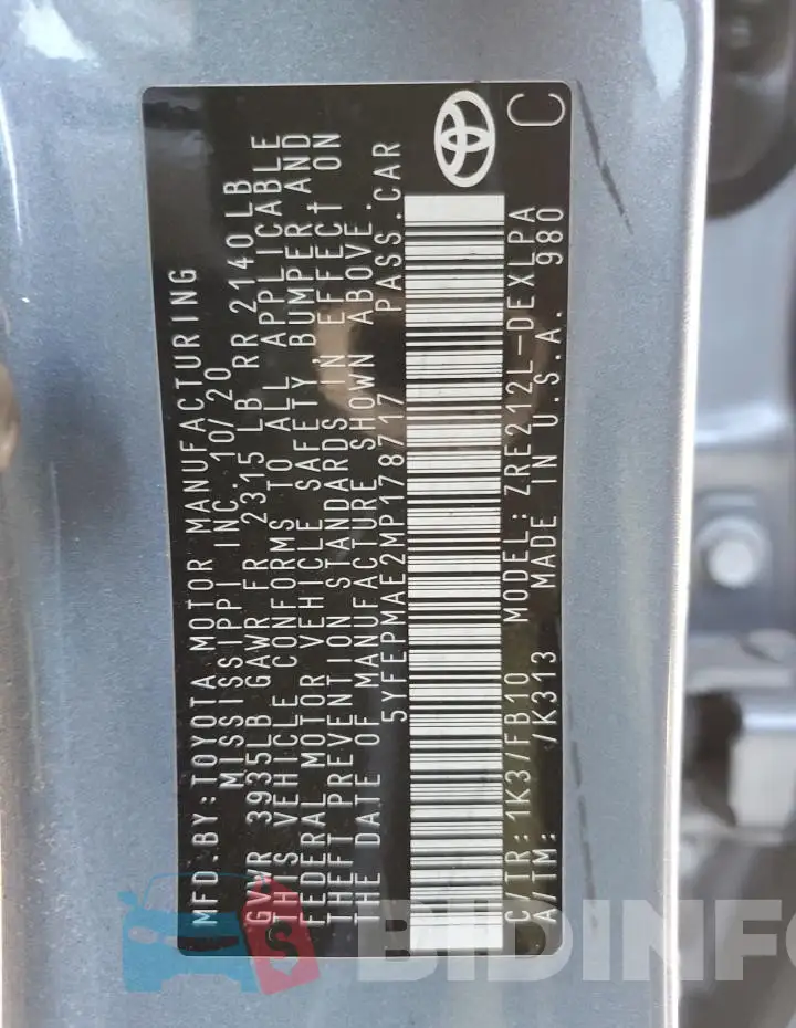 5YFEPMAE2MP178717 Photo# 12