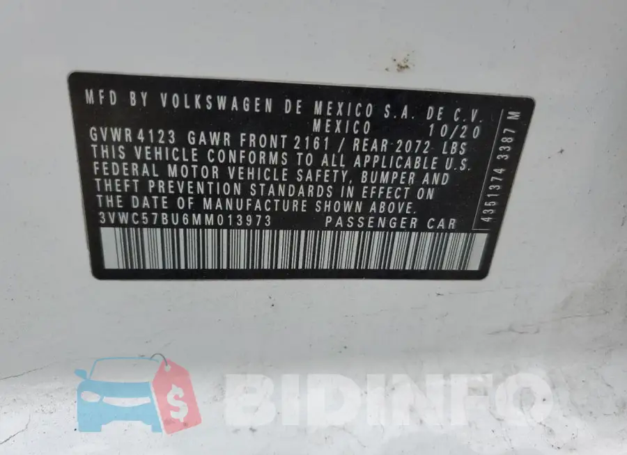 3VWC57BU6MM013973 Photo# 13