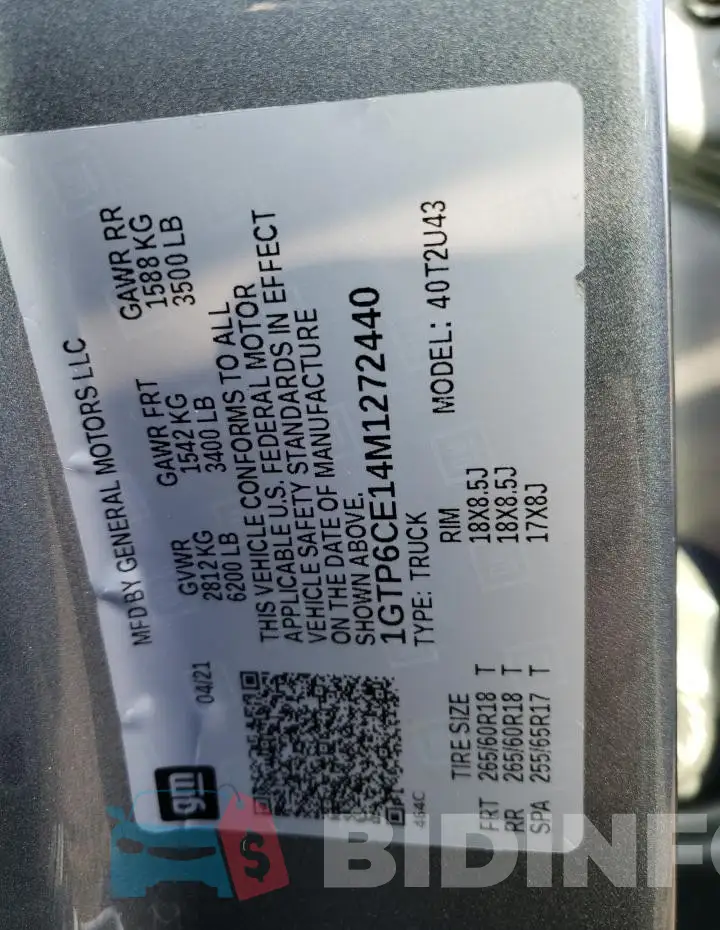 1GTP6CE14M1272440 Photo# 12