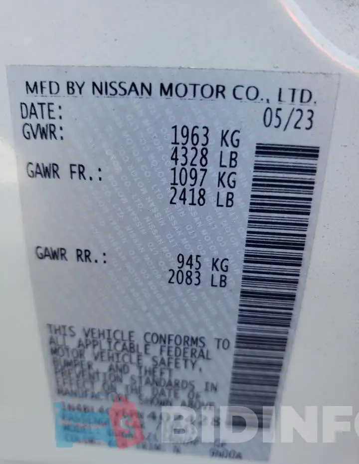 1N4BL4CV6PN402428 Photo# 12