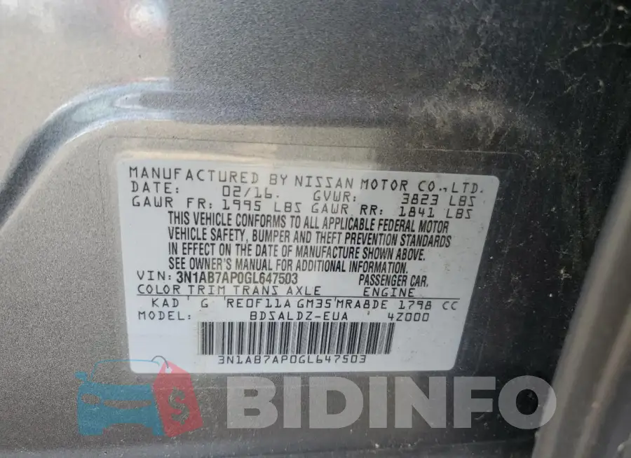 3N1AB7AP0GL647503 Photo# 12