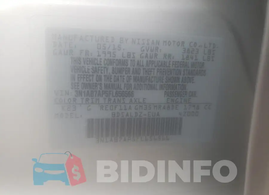 3N1AB7AP5FL656566 Photo# 12