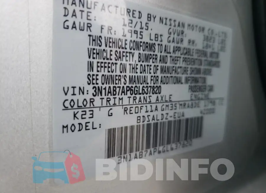 3N1AB7AP6GL637820 Photo# 12