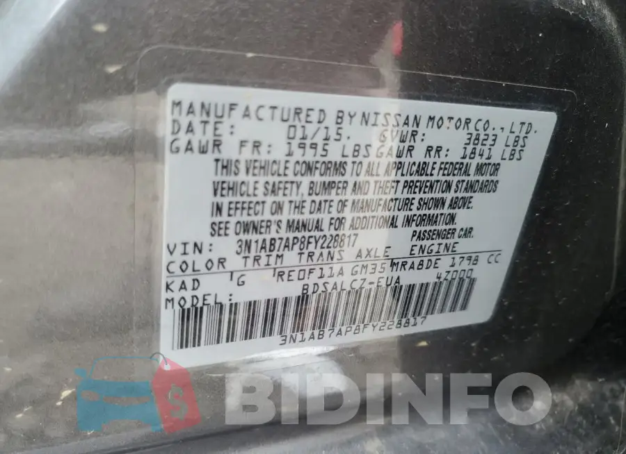 3N1AB7AP8FY228817 Photo# 12