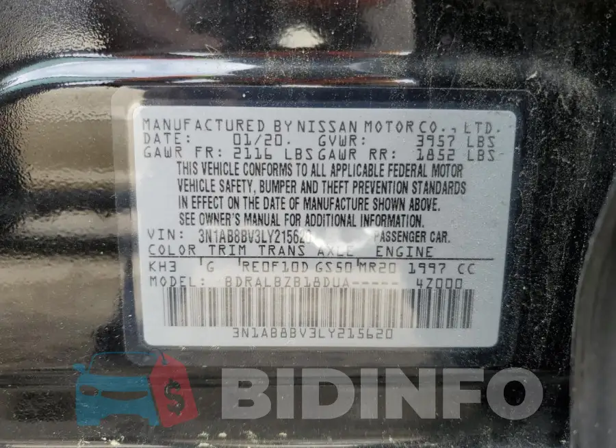 3N1AB8BV3LY215620 Photo# 12