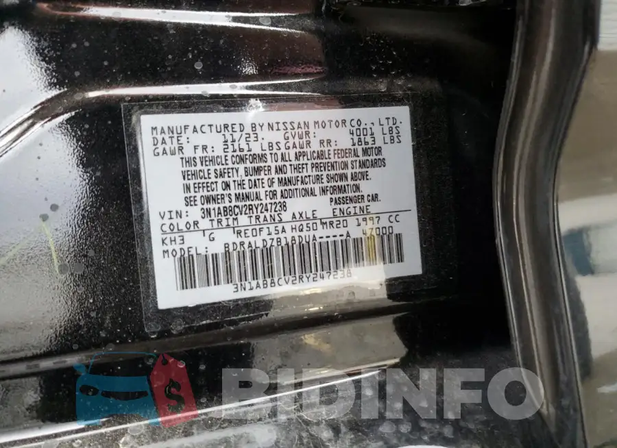 3N1AB8CV2RY247238 Photo# 12