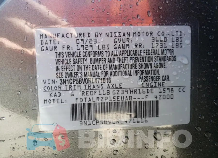 3N1CP5BV0RL471616 Photo# 14