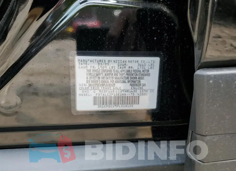 3N1CP5CV9PL518122 Photo# 12