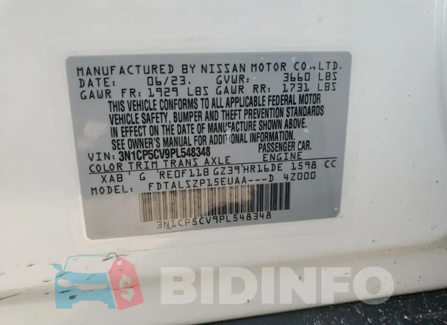 3N1CP5CV9PL548348 Photo# 13