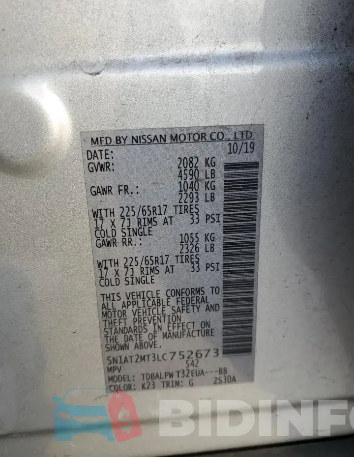 5N1AT2MT3LC752673 Photo# 13