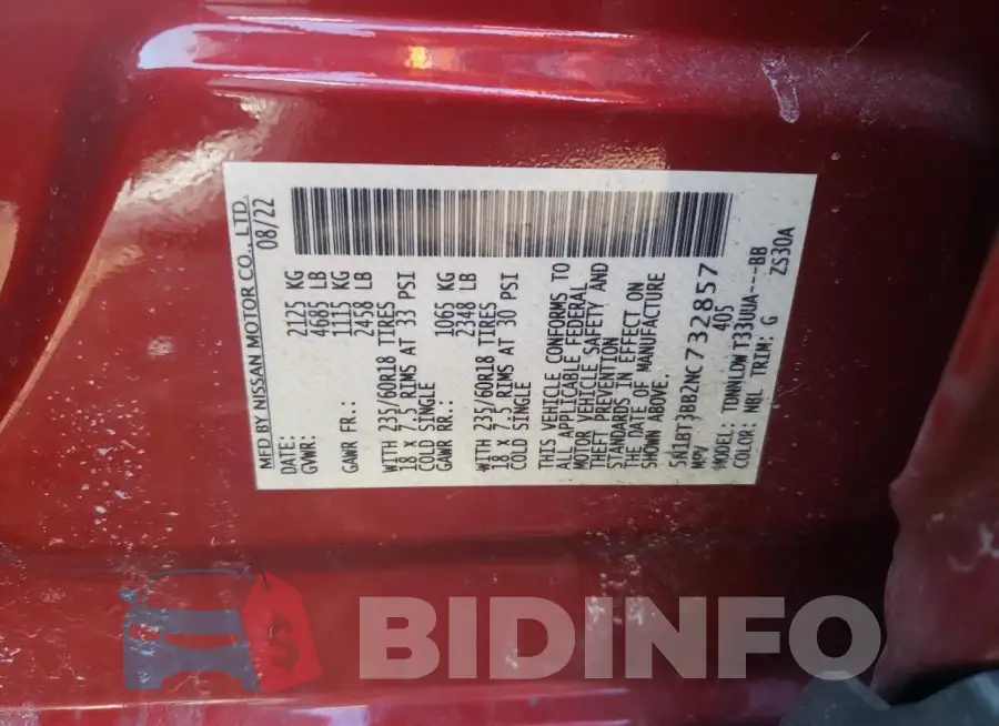 5N1BT3BB2NC732857 Photo# 12