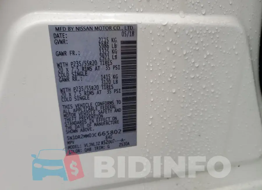 5N1DR2MM0JC665802 Photo# 14