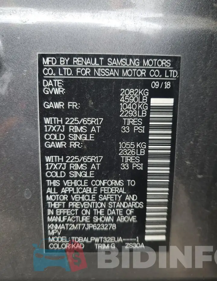 KNMAT2MT7JP623278 Photo# 12