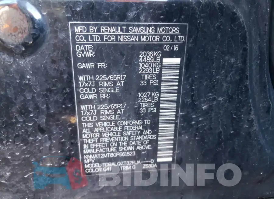KNMAT2MT8GP661823 Photo# 12