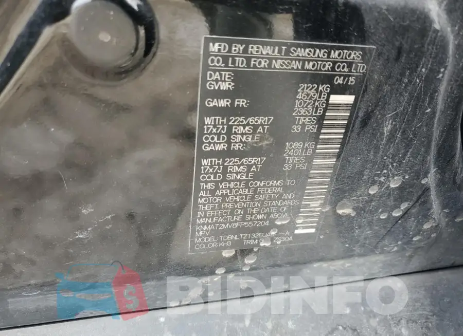 KNMAT2MV8FP557204 Photo# 12