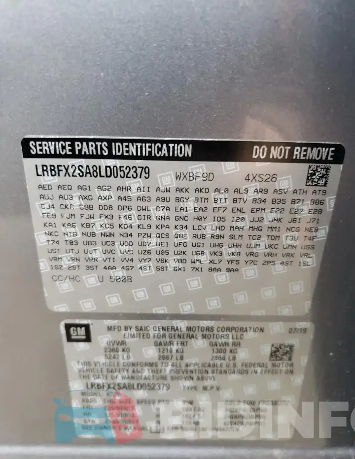 LRBFX2SA8LD052379 Photo# 13