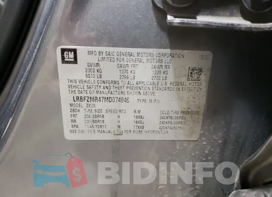 LRBFZMR47MD074946 Photo# 12